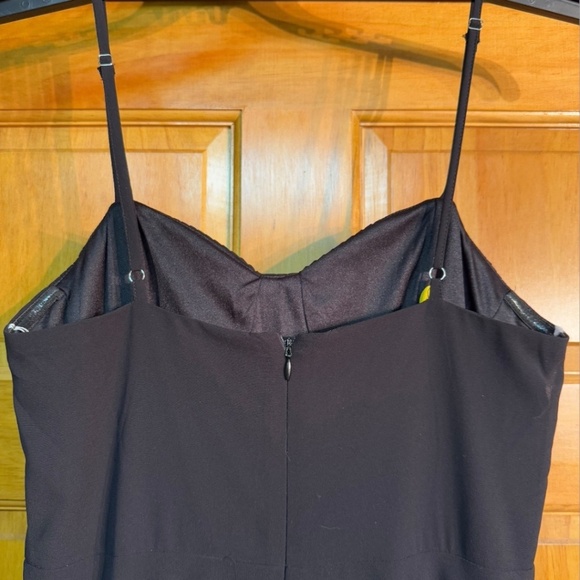 Women’s Lulu’s sleeveless leg slit gown, formal, cocktail dress in BLACK MEDIUM - Picture 6 of 10